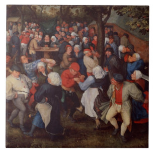 Dança da vila (óleo no painel)