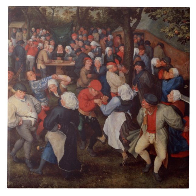 Dança da vila (óleo no painel) (Frente)