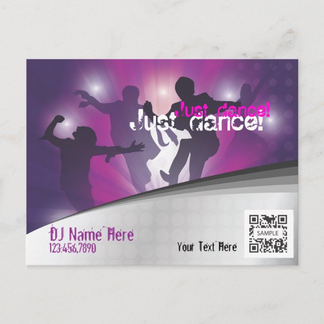 Dança de Evento de Modelo de Cartão Postal (Frente)