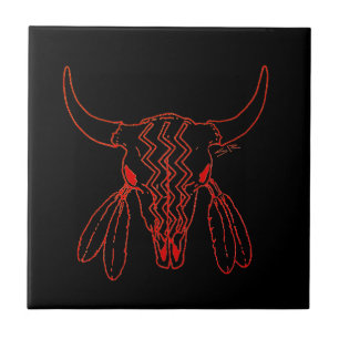 Dança do Fantasma Vermelho Búfalo preto pequeno az