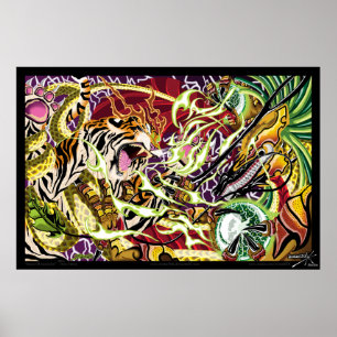 Dança do impressão da foto da ascensão