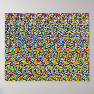 Dança no Brasil - impressão oculta 3D