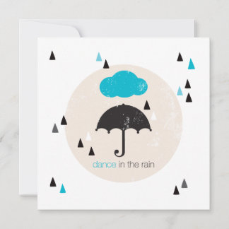 Dança no guarda-chuva da chuva