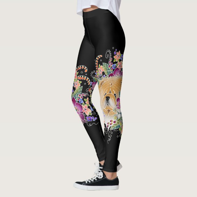 DANÇA NO JARDIM CHOW - A arte é  leggings ALTAS BO (Esquerda)