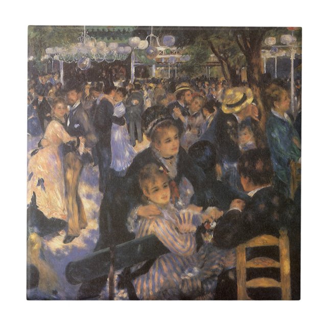 Dança no Le Moulin de la Galette por Pierre Renoir (Frente)