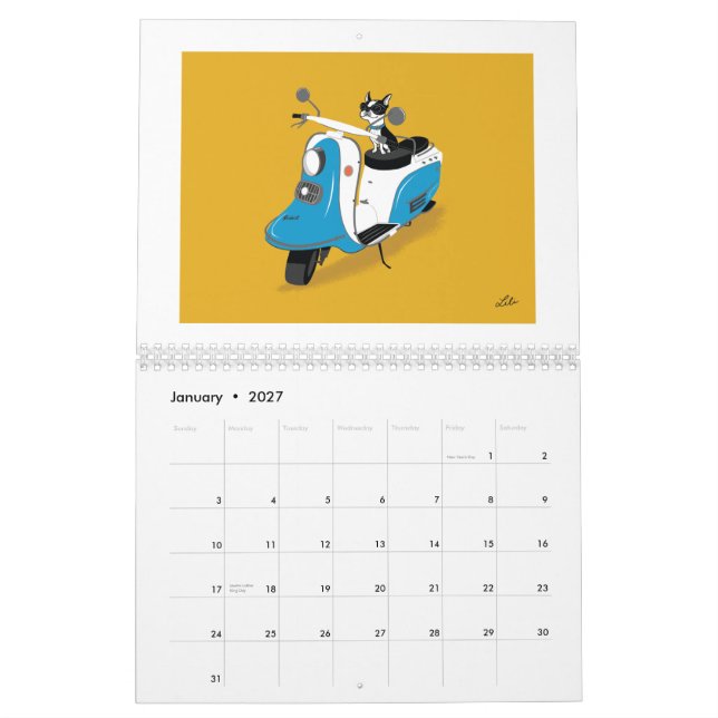 Dança no *reprinted* do calendário dos patinetes (Jan 2027)