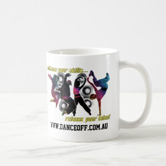 Dança oficial fora! Café do trupe ou caneca do chá