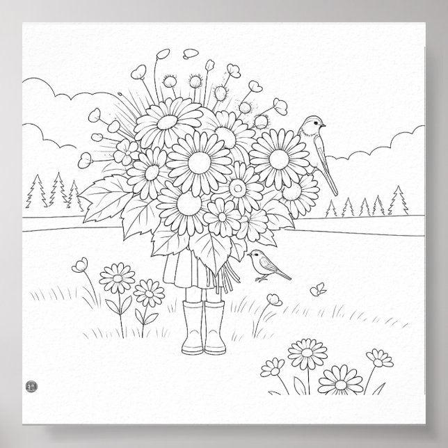 Dança. Sonho. Ande. Bloom. Poster de cor (Frente)