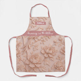 "Dançando na Cozinha" Elegante Relevo de Rosa