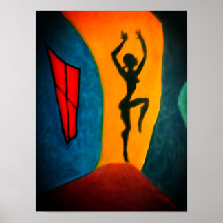 Dançando nesta Poster de luz solar!