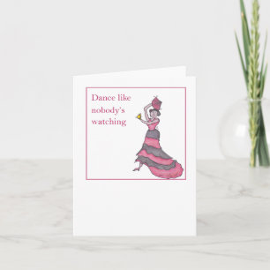 Dançar como se ninguém estivesse assistindo Cartão