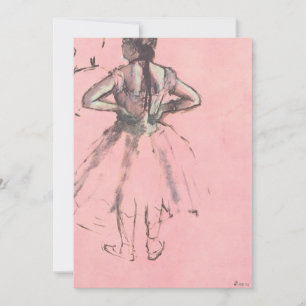 Dançarina de costas, mãos nos quadris de Edgar Deg