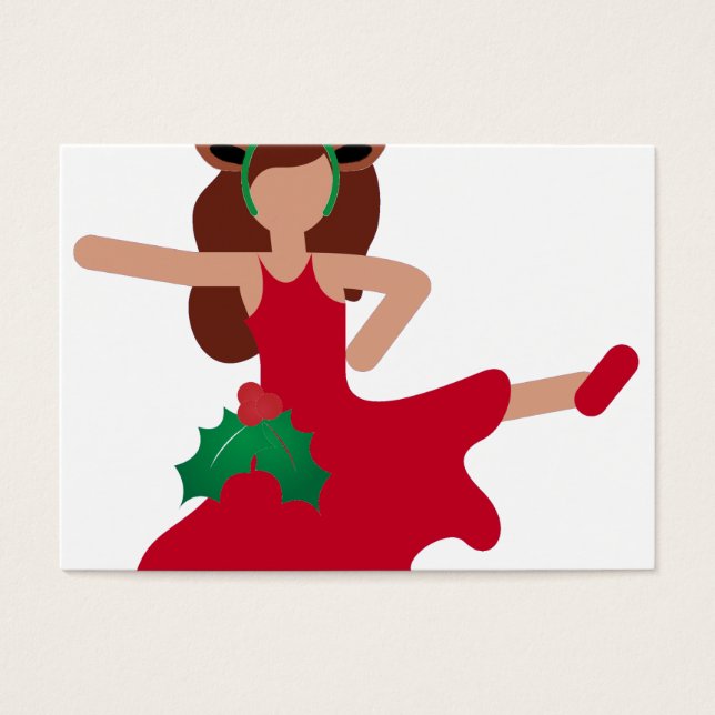 dançarina do xmas flamenco emoji (Frente)