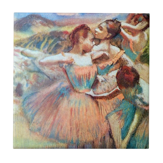 Dançarinas numa Paisagem de Edgar Degas (Frente)