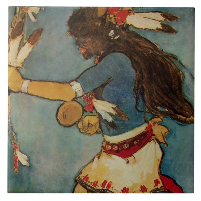 “Dançarino Búfalo” Arte Ocidental por Gerald Cassi (Frente)