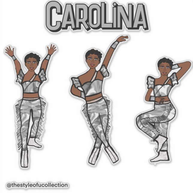 Dançarino de Prata Líquida nº 1 adesivo (Frente)