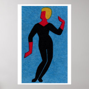 Dançarino - Impressão Matchbox - Arte de Parede Es