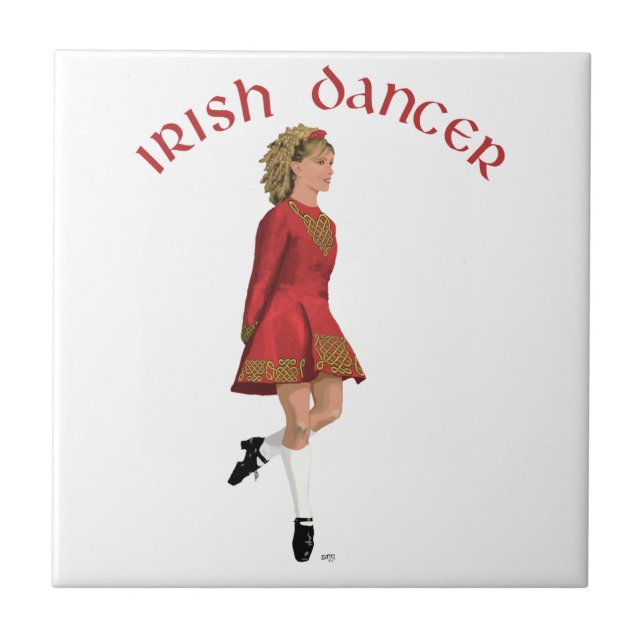 Dançarino Irlandês de Vermelho (Frente)