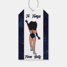 Dançarino Personalizado - Etiqueta de Presente Ind