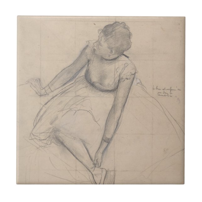 Dançarino que ajusta seu deslizador (Frente)