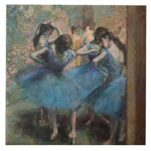 Dançarinos de Edgar Degas   no azul, 1890