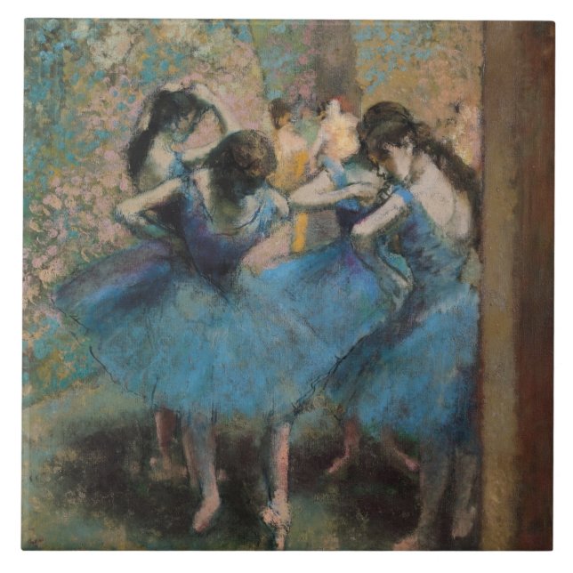 Dançarinos de Edgar Degas | no azul, 1890 (Frente)