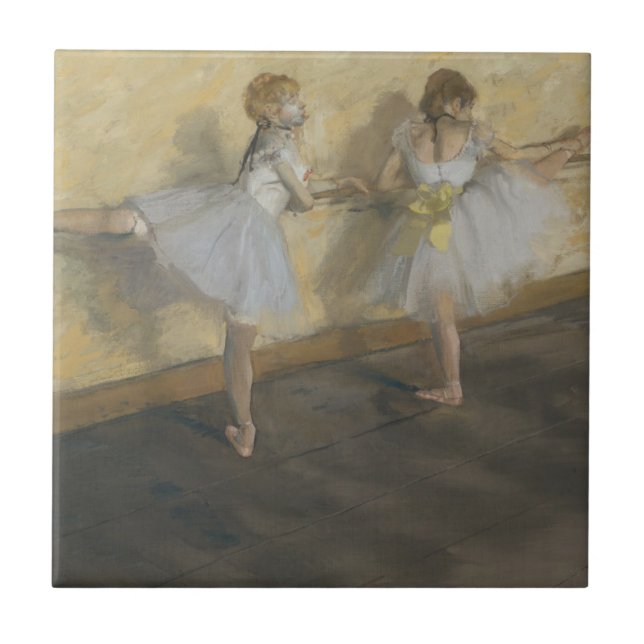 Dançarinos de Edgar Degas | que praticam na barra (Frente)