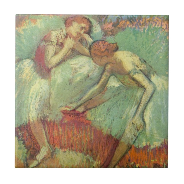 Dançarinos em Verde por Edgar Degas, Balé de Vinta (Frente)