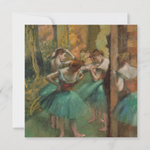 Dançarinos, rosa e verde Edgar Degas