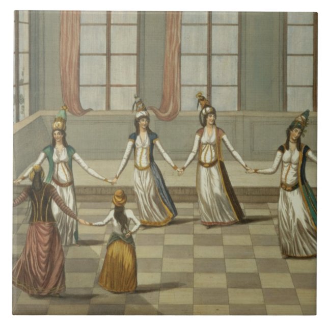 Dance de que é elegante com as mulheres gregas (Frente)