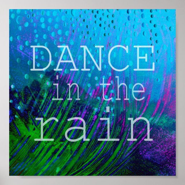dance in the rain poster on abstract art (Frente)