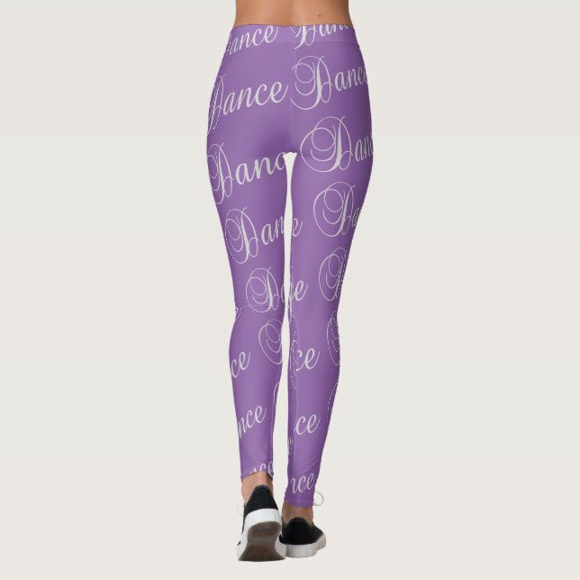 Dance Leggings Texto De Dança Em Qualquer Cor (Verso)