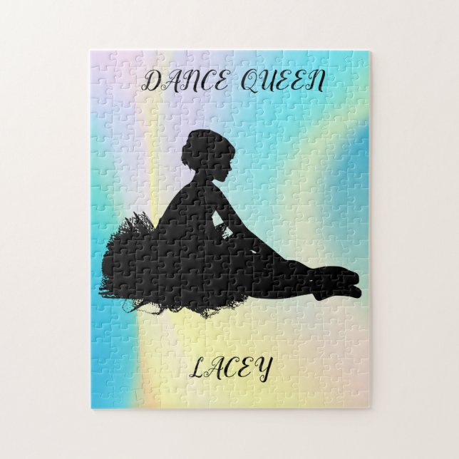 DANCE RAINBOW QUEBRA-CABEÇA COM NOME PERSONALIZADO (Vertical)