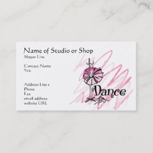 Dance Studio ou Compre Cartão de visita