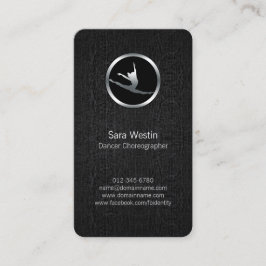 Dancer Choreógrafo Chrome Dancer Cartão de visita