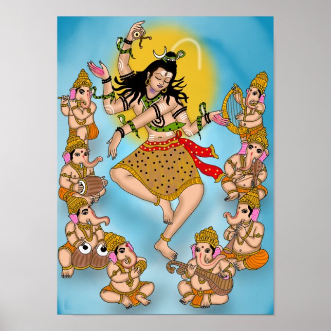 Dancing Shiva Poster (Frente)