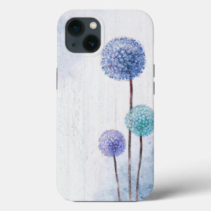 Dandeliões De Aquarelas Na Madeira