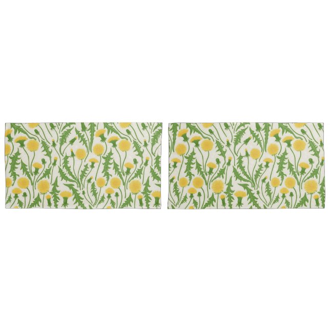 Dandeliões, verdes, amarelos e brancos (Frente - conjunto)