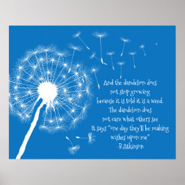 Dandelion Deseja Design Poster