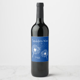 Dandelion Deseja Etiqueta de Vinho Design