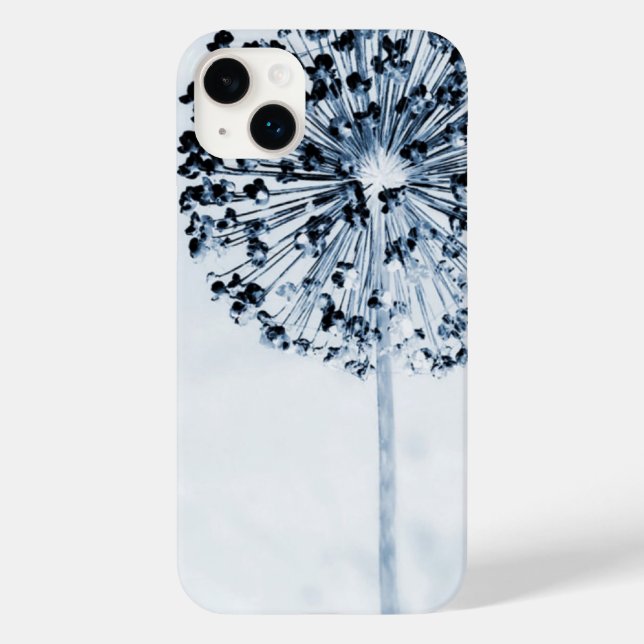 Dandelion Deseja Floral Personalizado Azul-Chic (Verso)