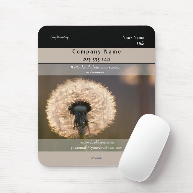 Dandelion do Mousepad do promocional - HAMbyWG (Com mouse)