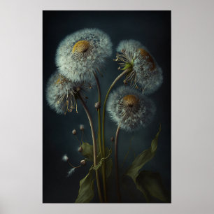 Dandelion Flower Art Impressão Poster