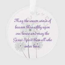 Dandelion Flowers Abençoa este Ornamento Doméstico