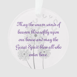 Dandelion Flowers Abençoa este Ornamento Doméstico