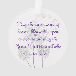 Dandelion Flowers Abençoa este Ornamento Doméstico