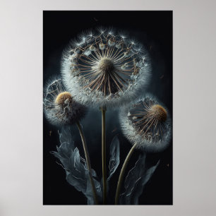 Dandelion Flowers Art Impressão Poster
