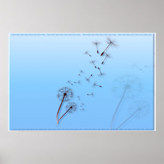 Dandelion sobre Posters de Azul Bebê