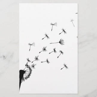 Dandelion soprando no vento