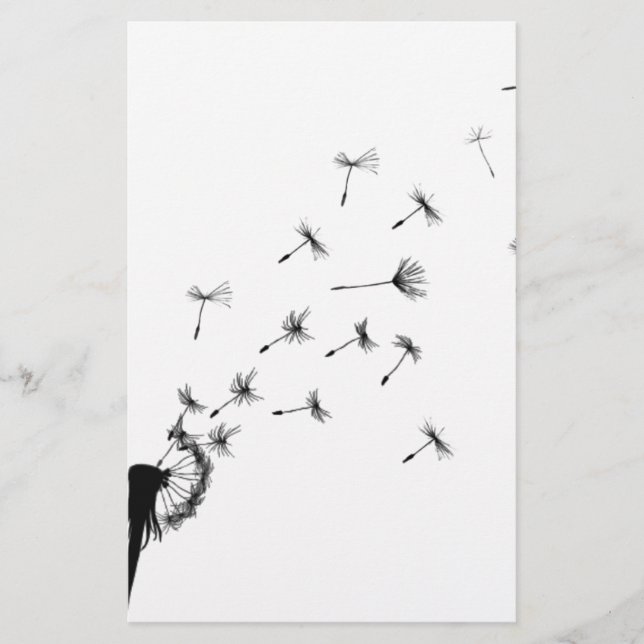 Dandelion soprando no vento (Frente)